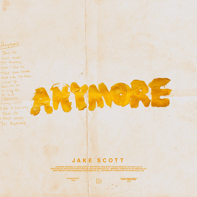 Jake Scott — Anymore cover artwork