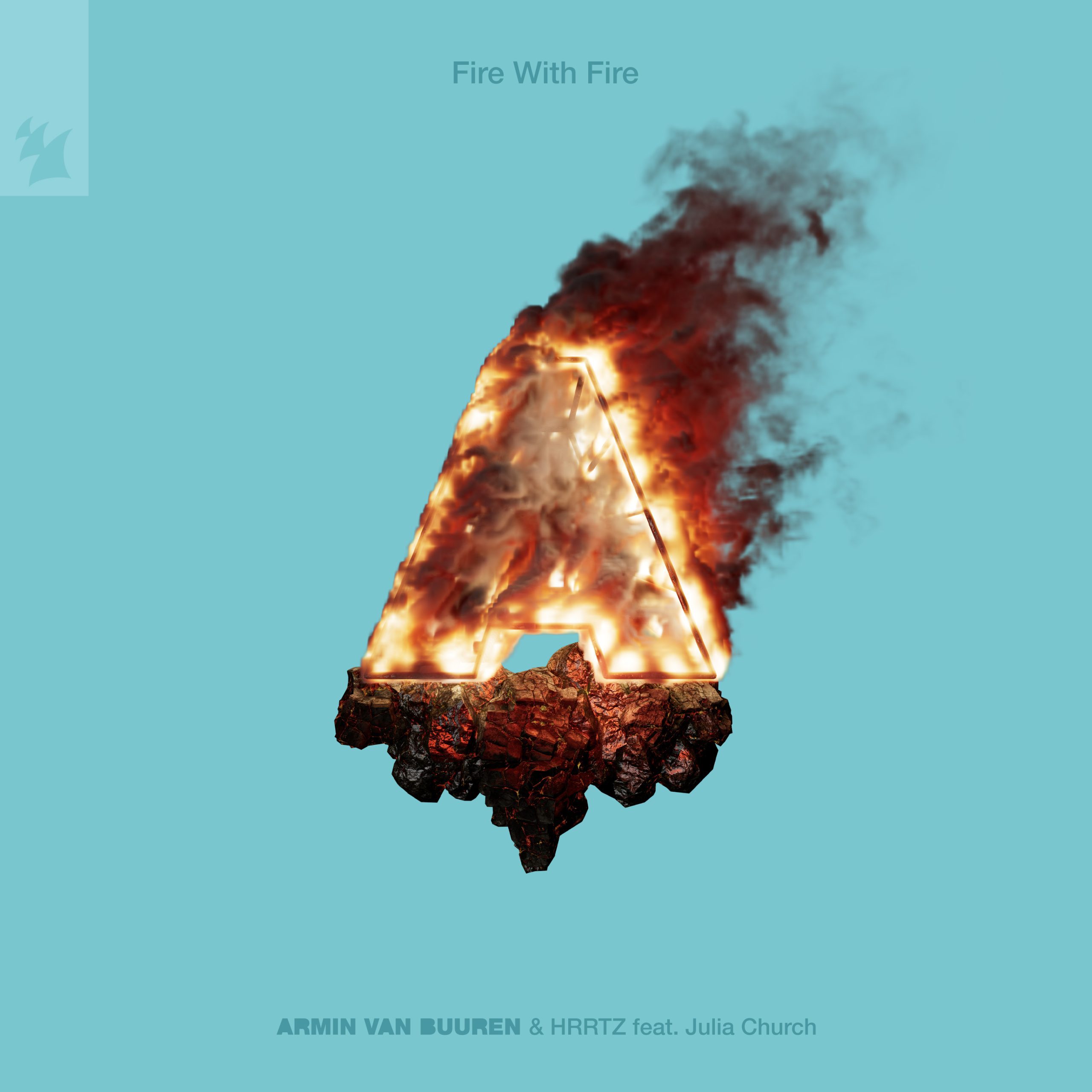 Armin van Buuren & HRRTZ featuring Julia Church — Fire With Fire cover artwork