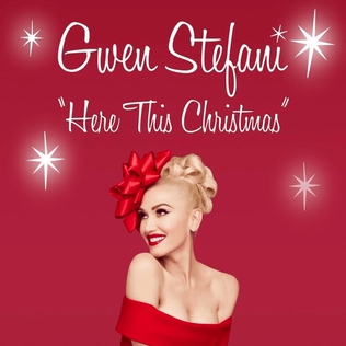 Gwen Stefani Here This Christmas cover artwork