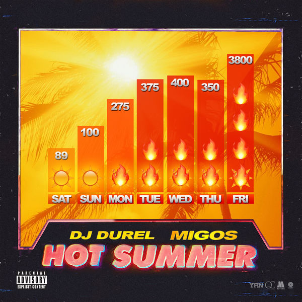 DJ Durel & Migos Hot Summer cover artwork