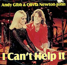 Andy Gibb & Olivia Newton-John I Can&#039;t Help It cover artwork