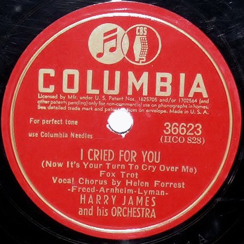 Harry James — I Cried for You cover artwork