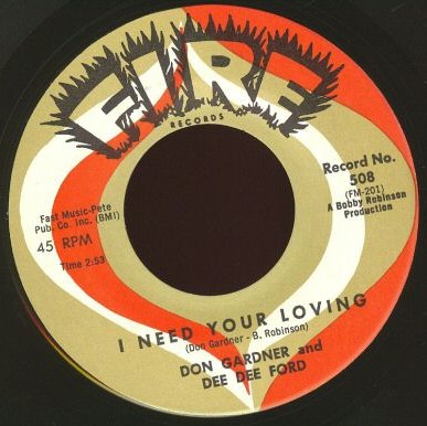 Don Gardner & Dee Dee Ford — I Need Your Loving cover artwork