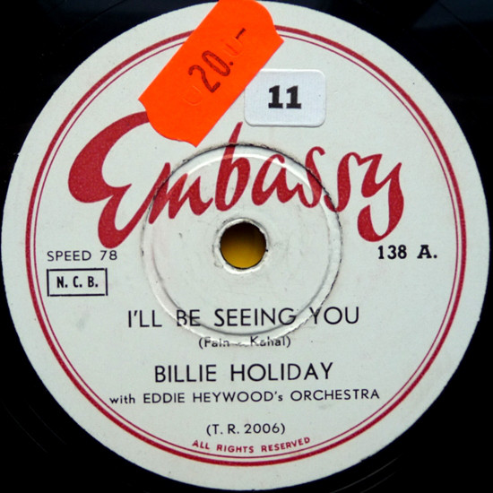 Billie Holiday — I&#039;ll Be Seeing You cover artwork