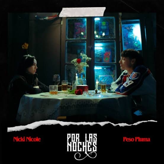 Peso Pluma ft. featuring Nicki Nicole Por Las Noches (Remix) cover artwork