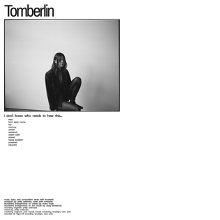 Tomberlin I Don&#039;t Know Who Needs to Hear This... cover artwork