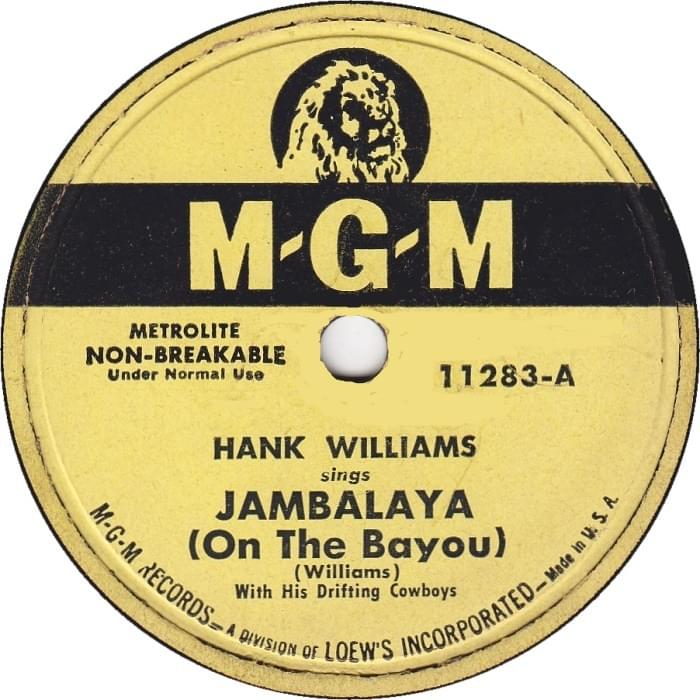 Hank Williams — Jambalaya (On The Bayou) cover artwork