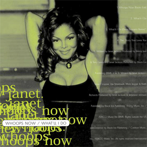 Janet Jackson Whoops Now/What&#039;ll I Do cover artwork