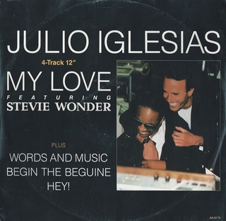 Julio Iglesias ft. featuring Stevie Wonder My Love cover artwork