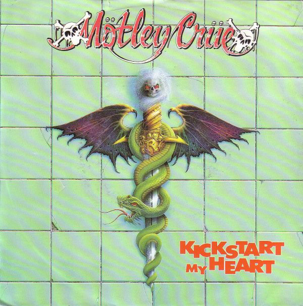 Mötley Crüe Kickstart My Heart cover artwork