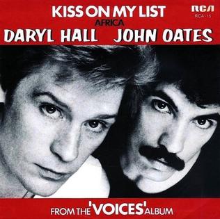 Daryl Hall and John Oates Kiss on My List cover artwork