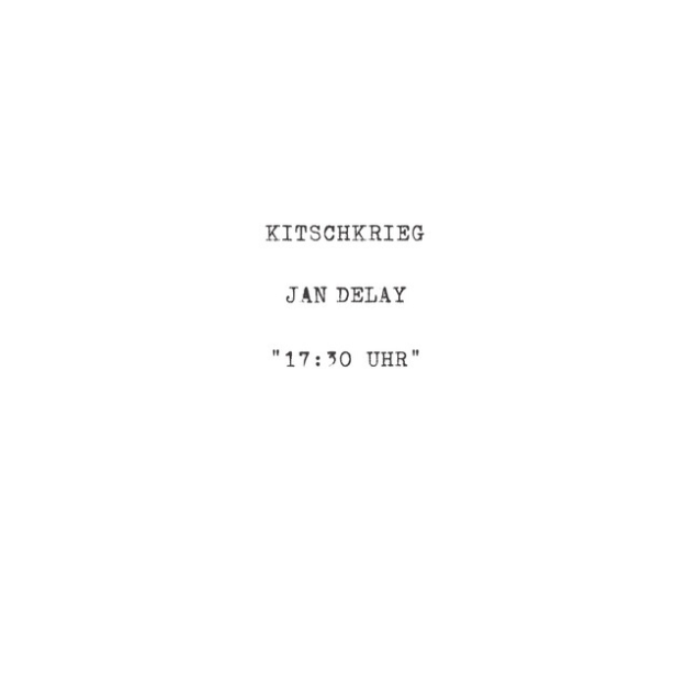 KitschKrieg & Jan Delay — 17:30 Uhr cover artwork