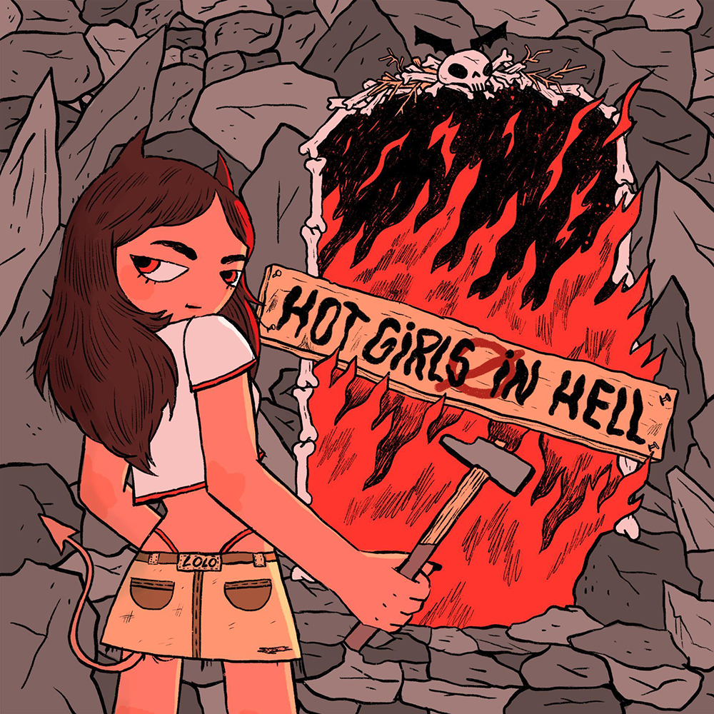 LØLØ hot girls in hell cover artwork