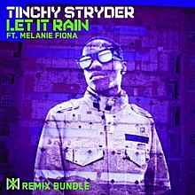 Tinchy Stryder featuring Melanie Fiona — Let It Rain cover artwork