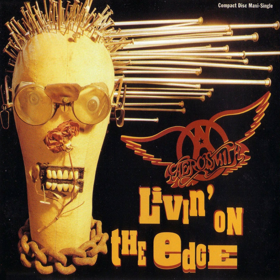 Aerosmith Livin&#039; On the Edge cover artwork
