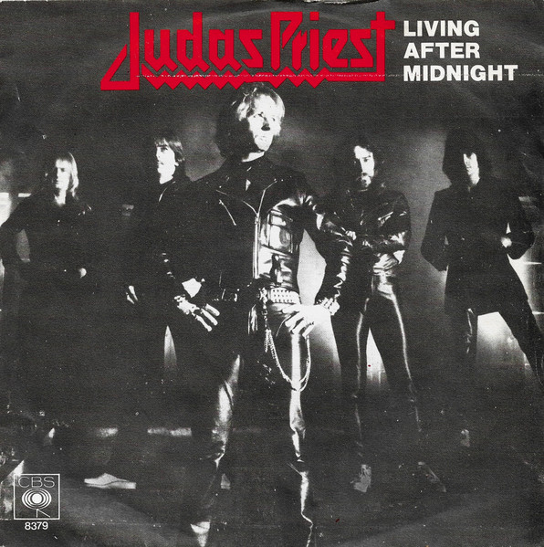Judas Priest Living After Midnight cover artwork