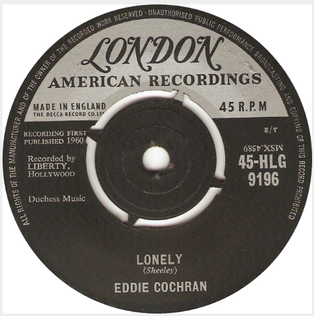 Eddie Cochran — Lonely cover artwork