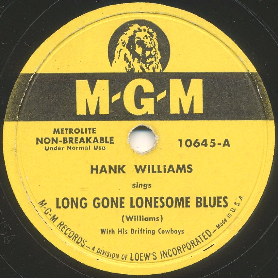 Hank Williams — Long Gone Lonesome Blues cover artwork