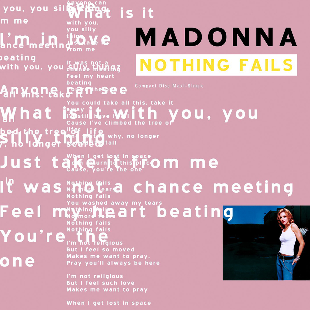 Madonna — Nothing Fails cover artwork