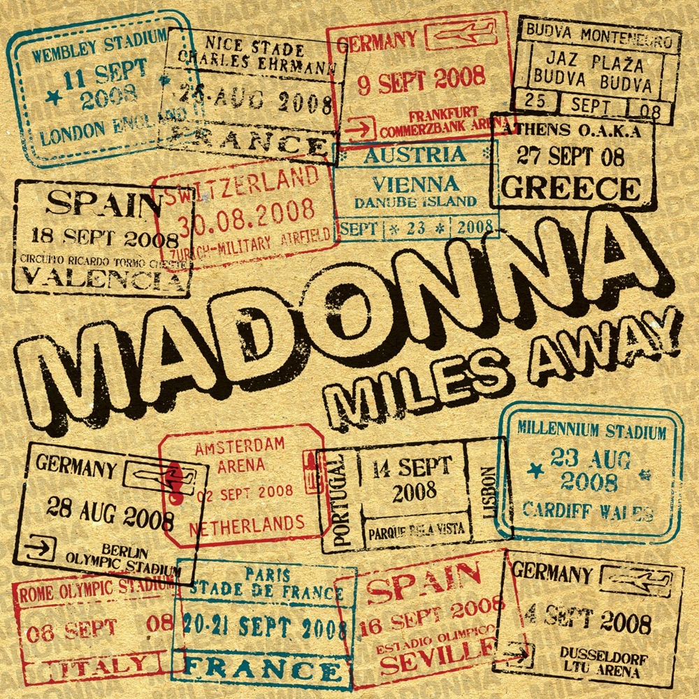 Madonna Miles Away cover artwork