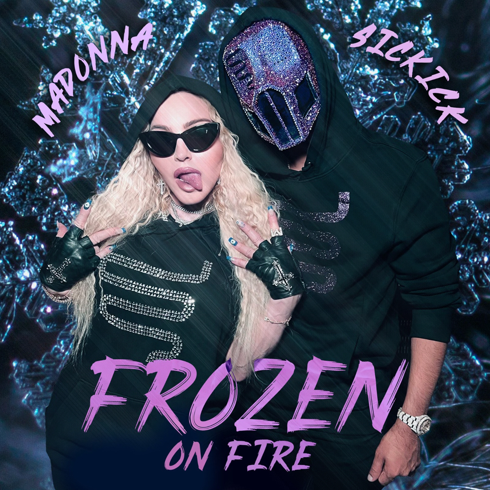 Madonna & Sickick — Frozen on Fire cover artwork