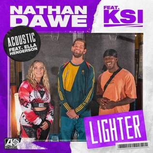 Nathan Dawe & KSI ft. featuring Ella Henderson Lighter (Acoustic) cover artwork