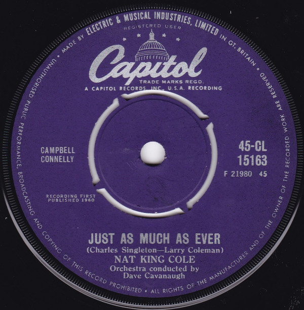 Nat King Cole — Just As Much As Ever cover artwork