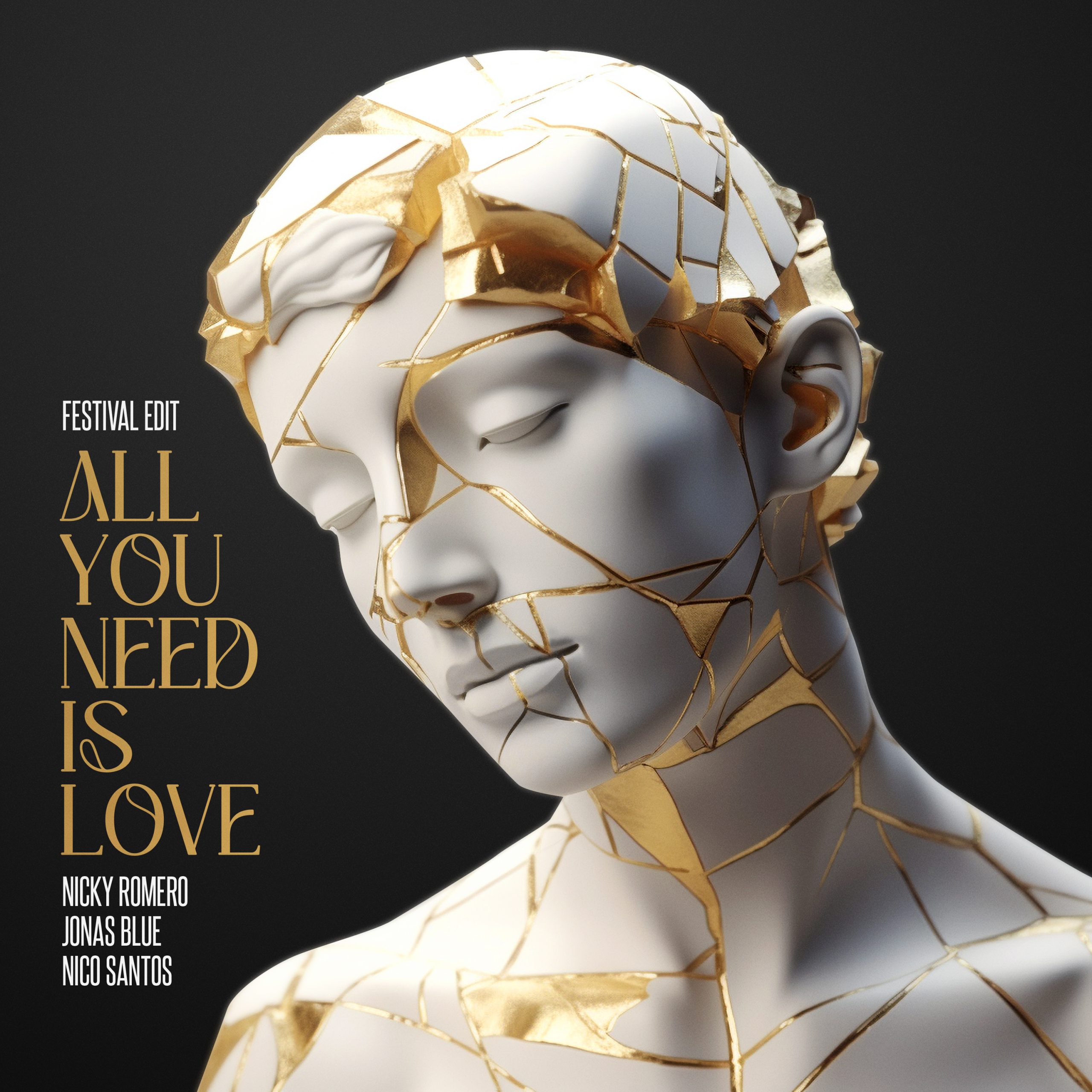 Nicky Romero, Jonas Blue, & Nico Santos — All You Need Is Love (Festival Edit) cover artwork