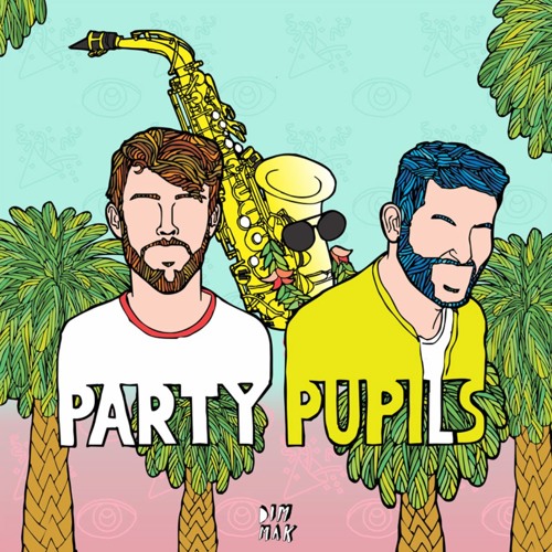 Party Pupils & MAX — Sax On The Beach cover artwork