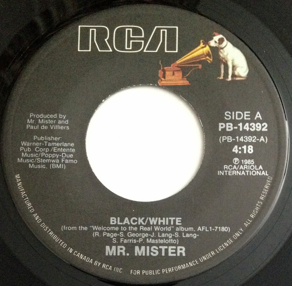 Mr. Mister — Black/White cover artwork