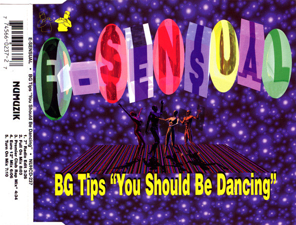 E Sensual — BG Tips &#039;&#039;You Should Be Dancing&#039;&#039; cover artwork
