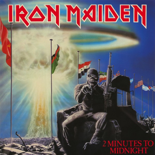 Iron Maiden 2 Minutes To Midnight cover artwork
