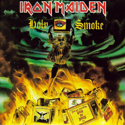 Iron Maiden Holy Smoke cover artwork