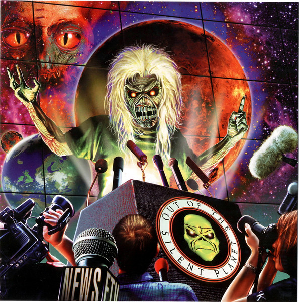 Iron Maiden — Out of the Silent Planet cover artwork