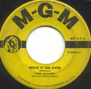 Hank Williams — Move it On Over cover artwork