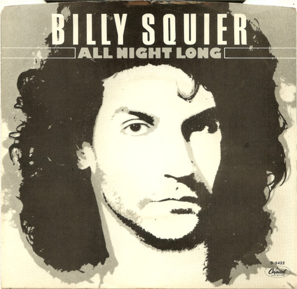 Billy Squier All Night Long cover artwork