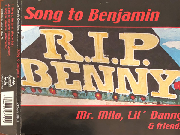 Mr. Milo, Lil&#039; Danny &amp; Friends — Song to Benjamin cover artwork