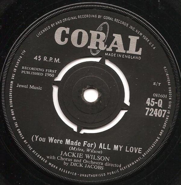 Jackie Wilson — (You Were Made For) All My Love cover artwork