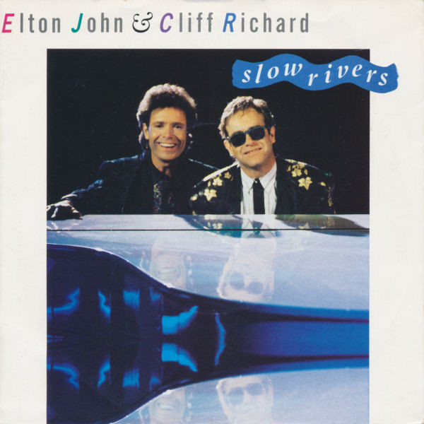 Elton John ft. featuring Cliff Richard Slow Rivers cover artwork