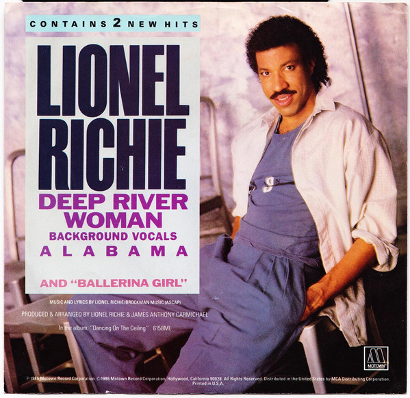 Lionel Richie featuring Alabama — Deep River Woman cover artwork