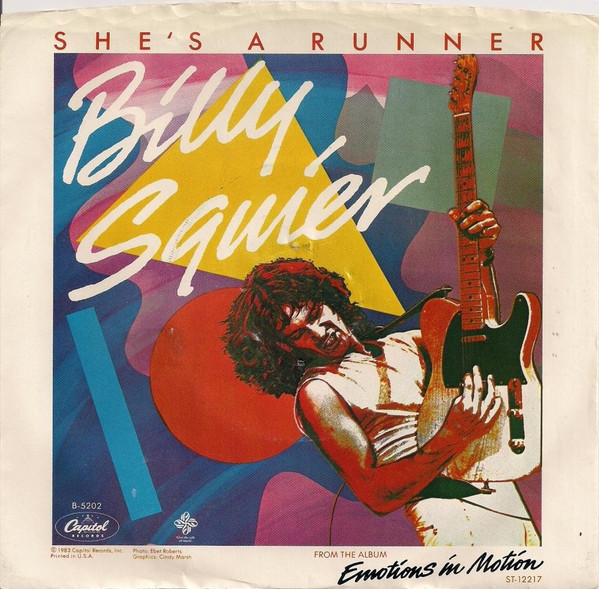 Billy Squier She&#039;s a Runner cover artwork