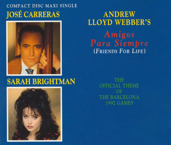José Carreras & Sarah Brightman — Amigos Para Siempre (Friends for Life) cover artwork