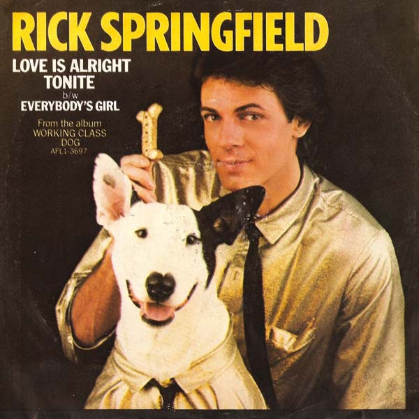 Rick Springfield Love Is Alright Tonite cover artwork