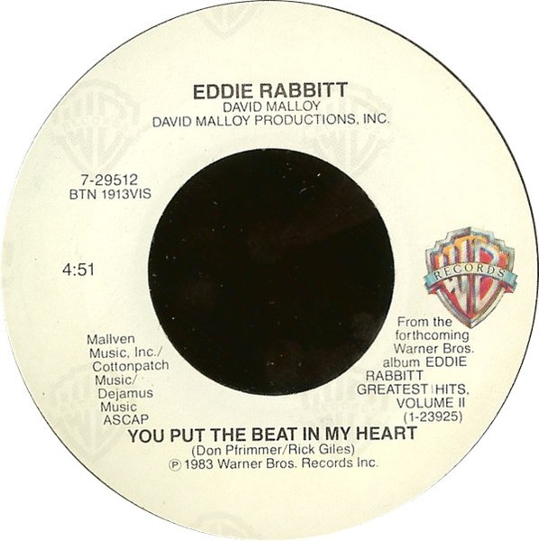 Eddie Rabbitt You Put The Beat In My Heart cover artwork