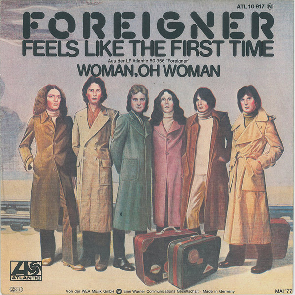 Foreigner Feels Like the First Time cover artwork