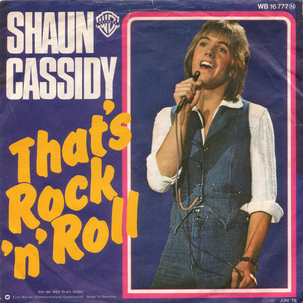 Shaun Cassidy That&#039;s Rock &#039;n&#039; Roll cover artwork
