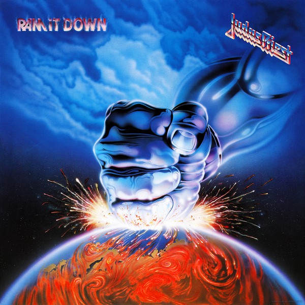 Judas Priest Ram It Down cover artwork