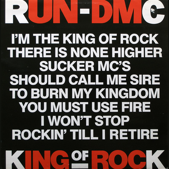 Run-D.M.C. King of Rock cover artwork