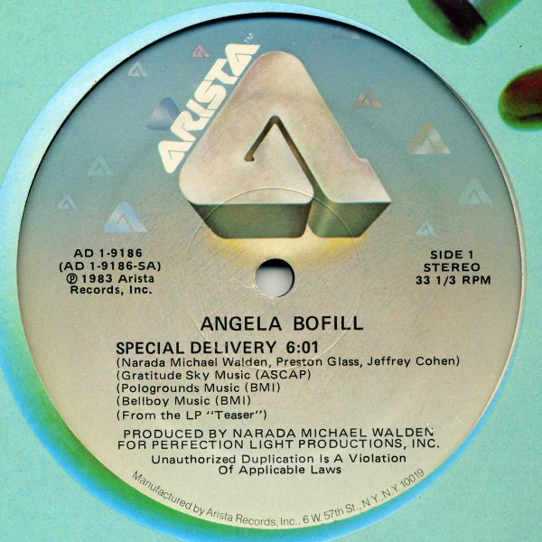 Angela Bofill — Special Delivery cover artwork