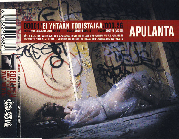 Apulanta — Ei yhtään todistajaa cover artwork
